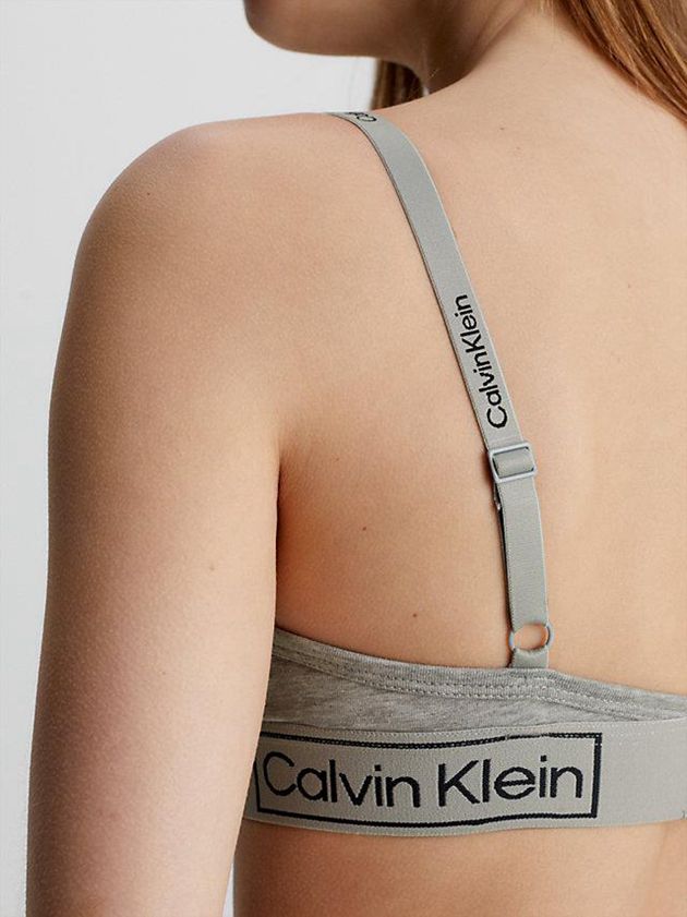 Grey Calvin Klein Balconette - Reimagined Heritage Women Bra | AJQI-78425