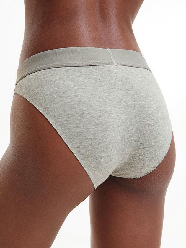 Grey Calvin Klein Bikini - Embossed Icon Women Briefs | RDPI-92468
