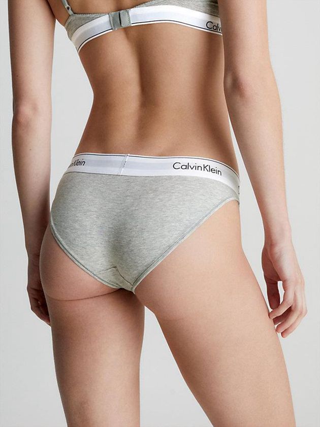 Grey Calvin Klein Bikini - Modern Cotton Women Briefs | FELA-38071