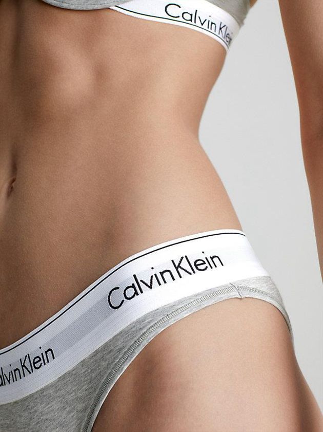 Grey Calvin Klein Bikini - Modern Cotton Women Briefs | FELA-38071