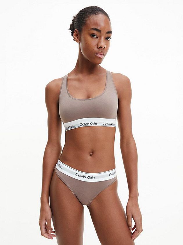 Grey Calvin Klein Bikini - Modern Cotton Women Briefs | OIJE-07825