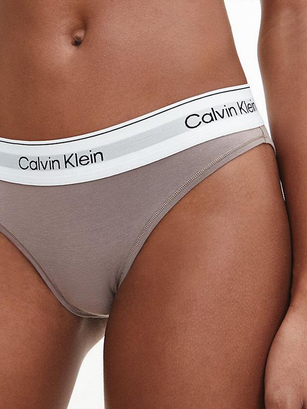 Grey Calvin Klein Bikini - Modern Cotton Women Briefs | OIJE-07825
