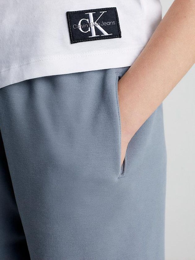 Grey Calvin Klein Blended Stretch Terry Boys's Joggers | HGDC-15846