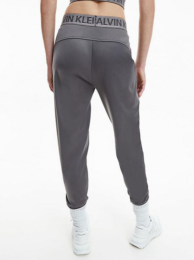 Grey Calvin Klein Brushed Tricot Women Joggers | LIMU-15742