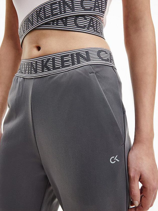 Grey Calvin Klein Brushed Tricot Women Joggers | LIMU-15742