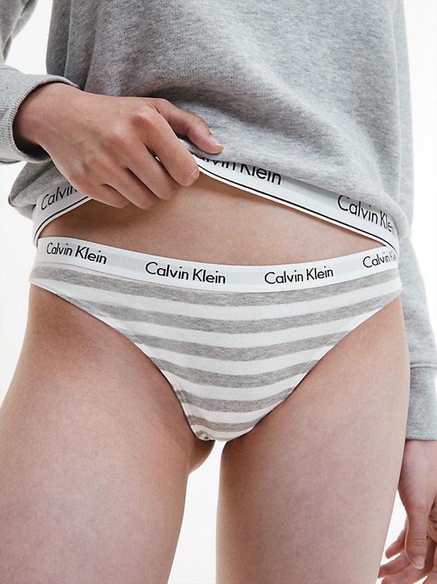 Grey Calvin Klein Carousel Women Thong | EYRH-61985
