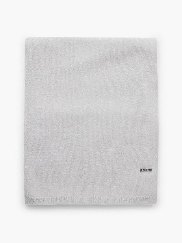 Grey Calvin Klein Cashmere Blend Women Scarf | FAGU-34086