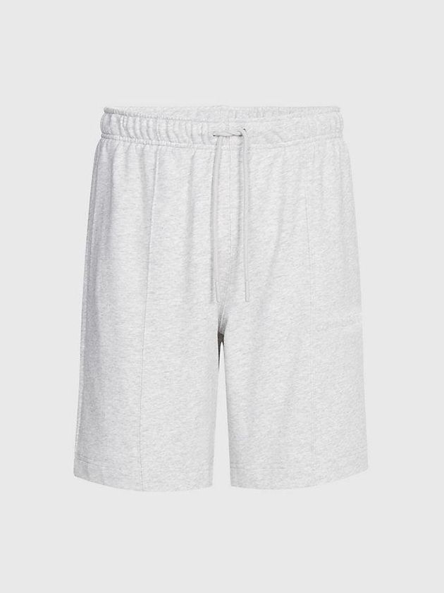 Grey Calvin Klein Cotton Terry Gym Men Shorts | GRTO-24391