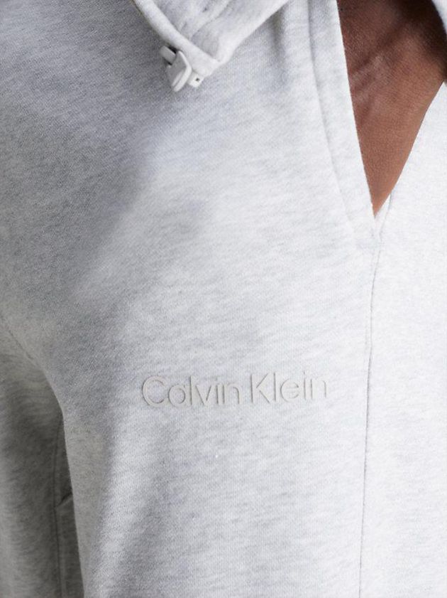 Grey Calvin Klein Cotton Terry Men Joggers | TAFY-97538