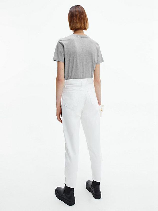 Grey Calvin Klein Cotton Women T-Shirt | NCXB-72014