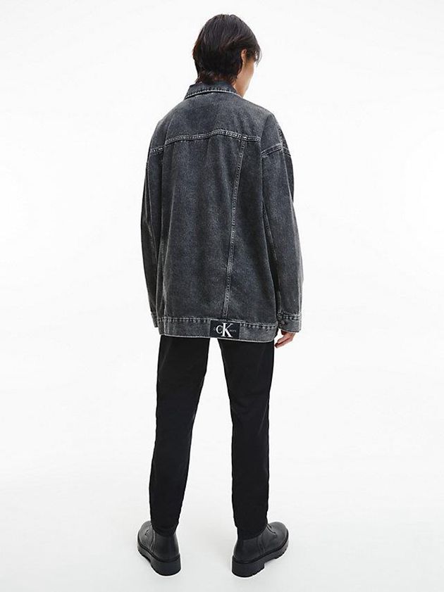 Grey Calvin Klein Dad Denim Men Jacket | SCKX-49532