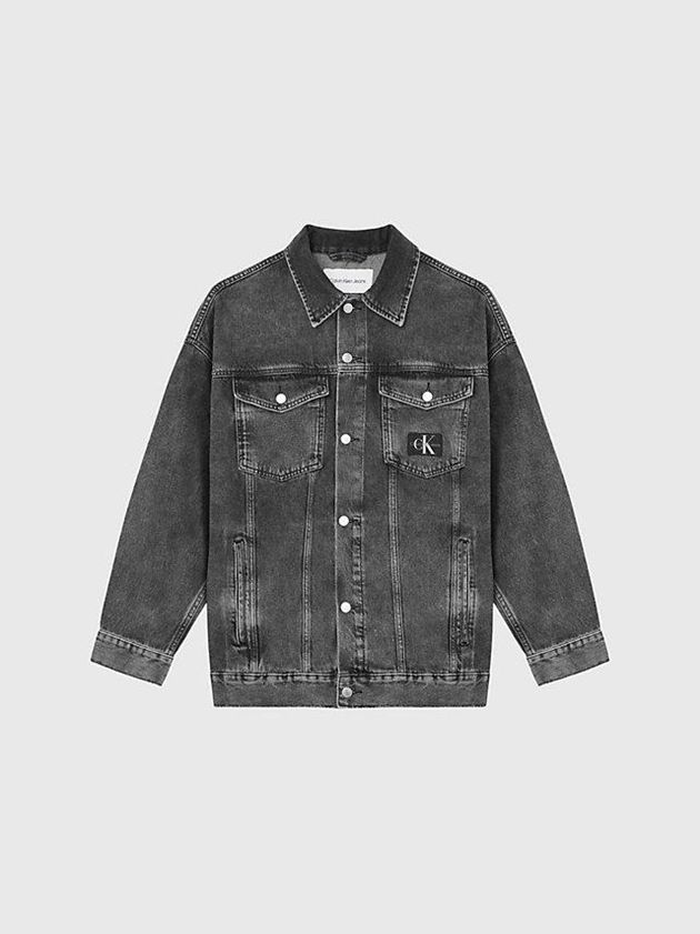 Grey Calvin Klein Dad Denim Men Jacket | SCKX-49532