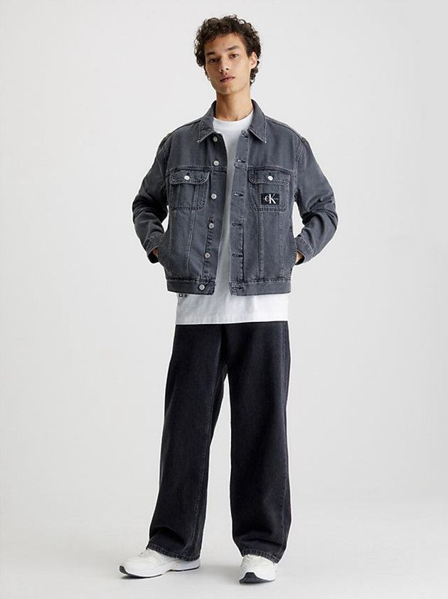 Grey Calvin Klein Denim Men Jacket | APZG-69357