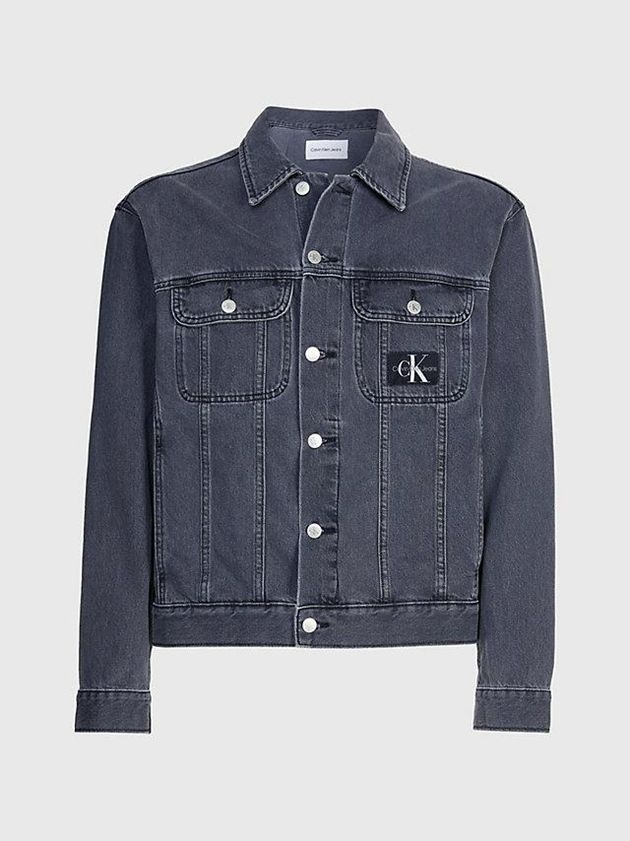 Grey Calvin Klein Denim Men Jacket | APZG-69357