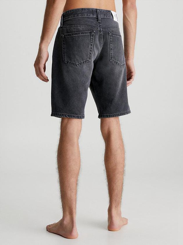 Grey Calvin Klein Denim Men Shorts | CWAS-68924