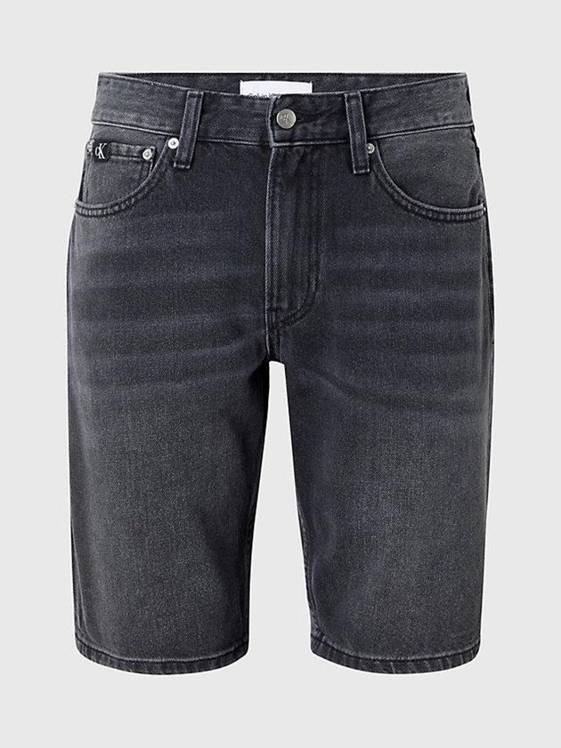 Grey Calvin Klein Denim Men Shorts | CWAS-68924