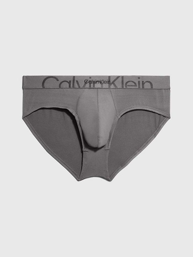 Grey Calvin Klein Embossed Icon Men Briefs | DFYT-82641