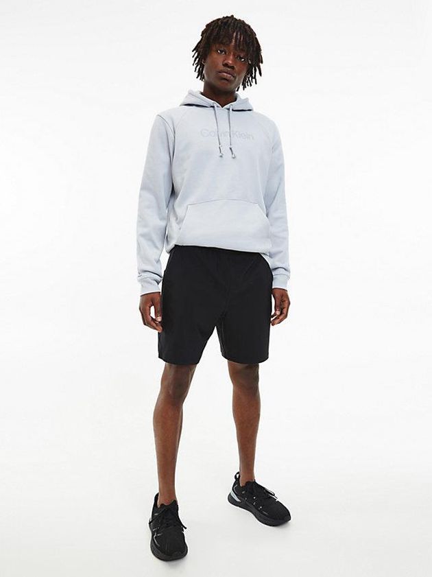 Grey Calvin Klein Fleece Men Hoodie | VSTJ-42560