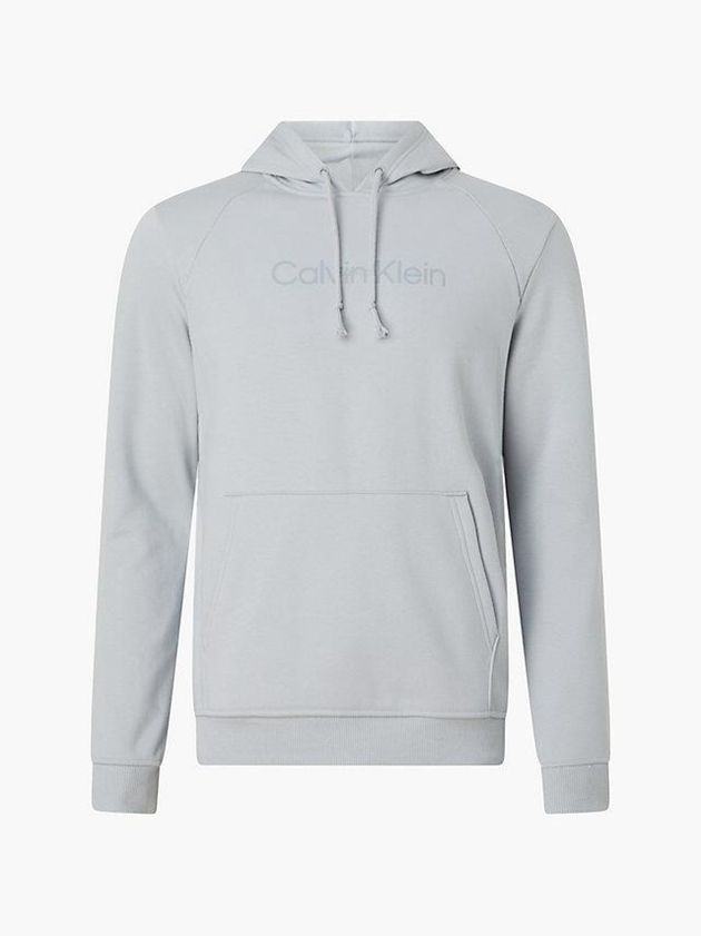 Grey Calvin Klein Fleece Men Hoodie | VSTJ-42560