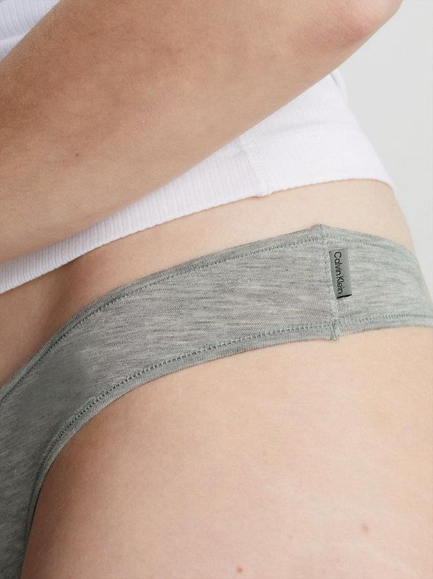 Grey Calvin Klein Flex Fit Women Thong | VCRO-94506