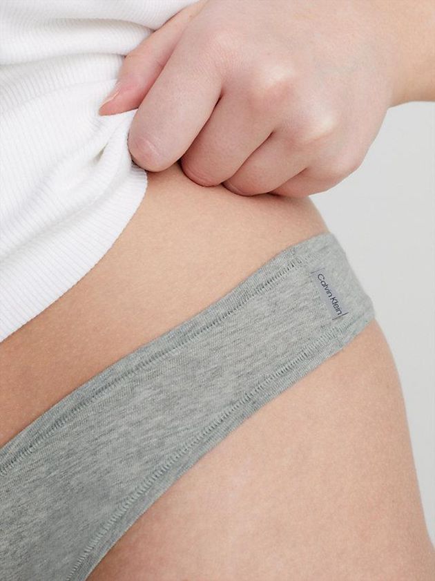 Grey Calvin Klein Flex Fit Women Thong | VCRO-94506