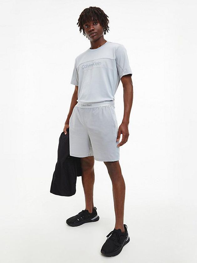 Grey Calvin Klein Gym Men Shorts | GMYJ-84062