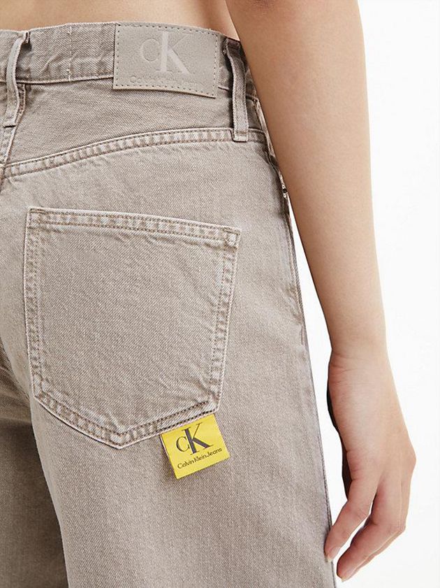 Grey Calvin Klein High Rise Relaxed Utility Women Jeans | EGZV-72185