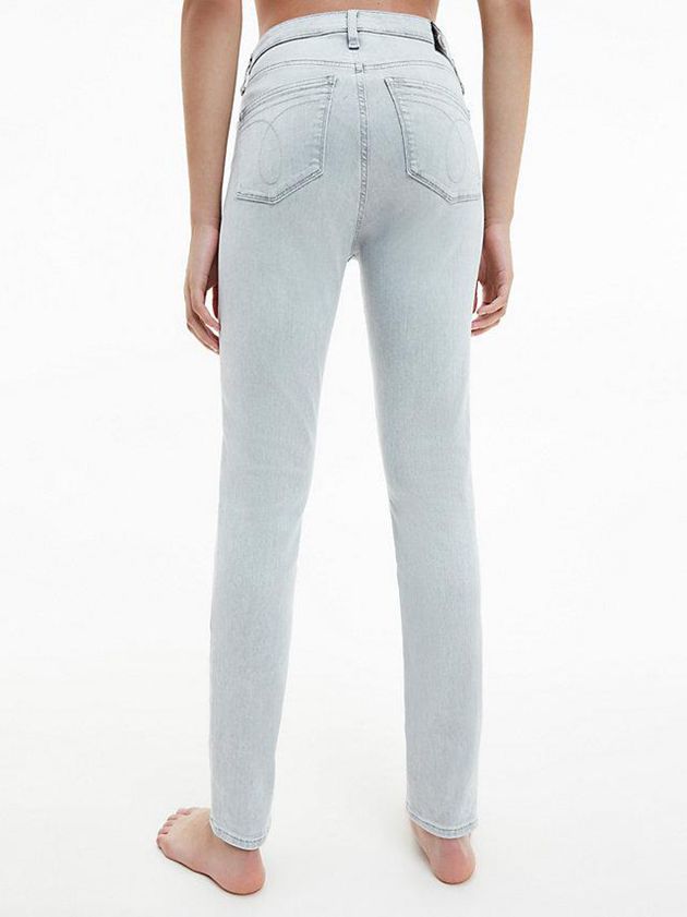 Grey Calvin Klein High Rise Skinny Women Jeans | WGMV-97346