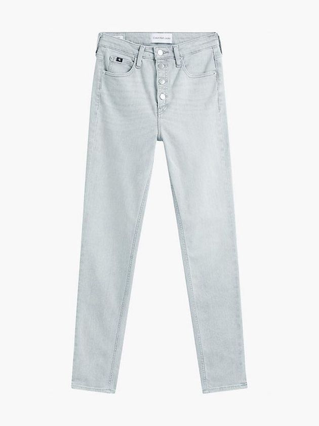 Grey Calvin Klein High Rise Skinny Women Jeans | WGMV-97346