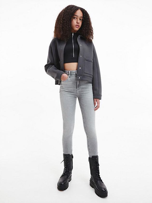 Grey Calvin Klein High Rise Skinny Women Jeans | LGHY-85709