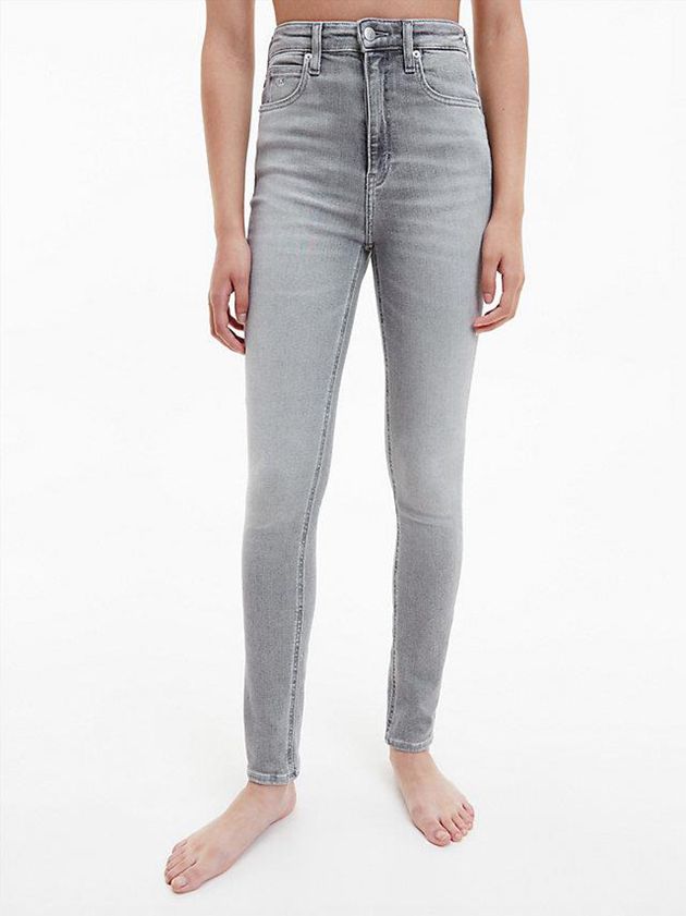 Grey Calvin Klein High Rise Skinny Women Jeans | LGHY-85709