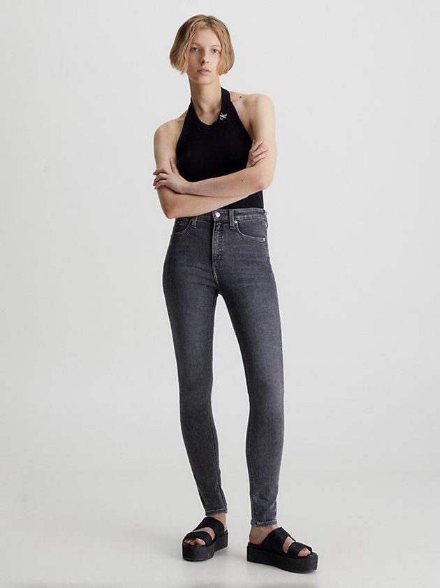 Grey Calvin Klein High Rise Skinny Women Jeans | PWVA-50216