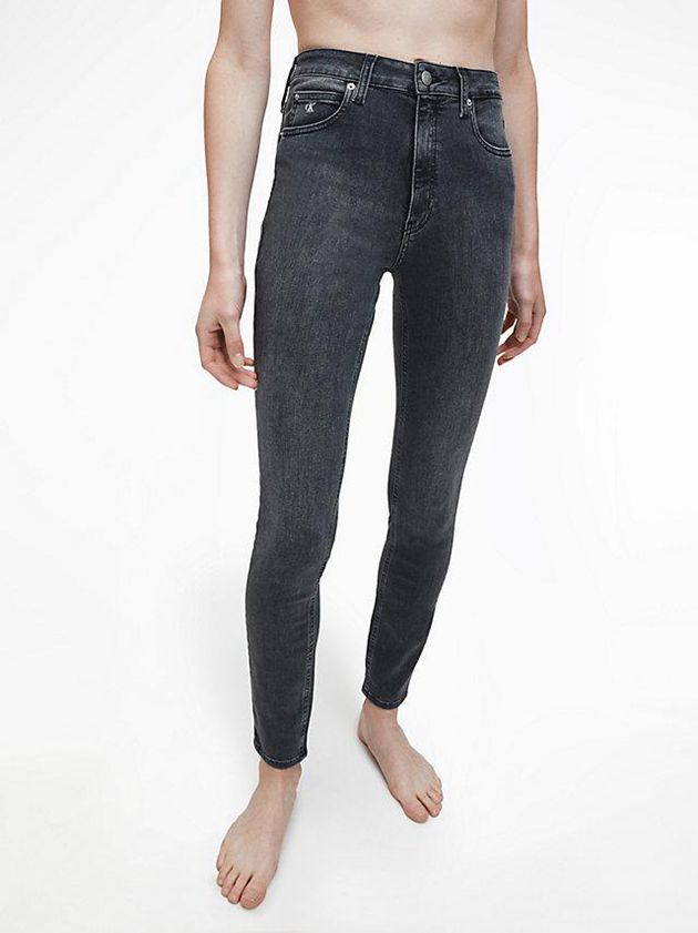 Grey Calvin Klein High Rise Skinny Women Jeans | GJVO-41289