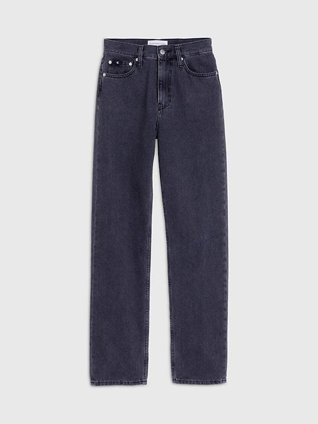 Grey Calvin Klein High Rise Straight Women Jeans | IGSN-70514