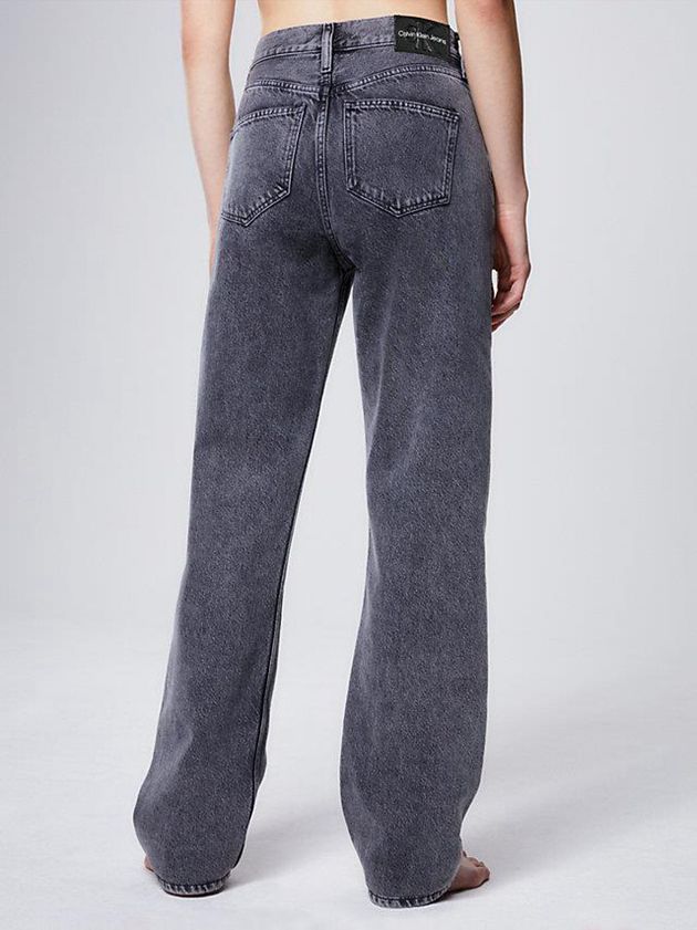 Grey Calvin Klein High Rise Straight Women Jeans | YKPG-52496