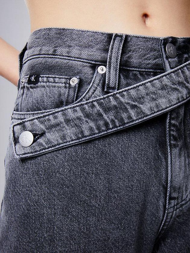 Grey Calvin Klein High Rise Straight Women Jeans | YKPG-52496