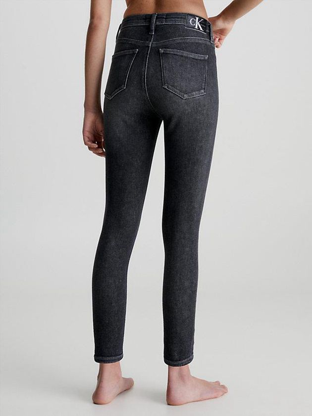 Grey Calvin Klein High Rise Super Skinny Ankle Women Jeans | KSVR-58692