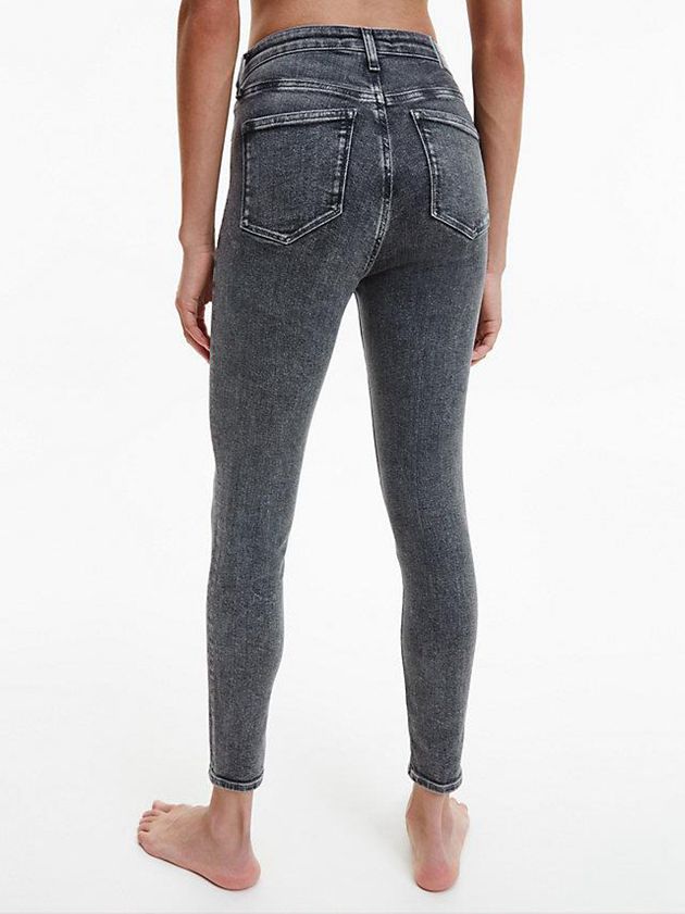 Grey Calvin Klein High Rise Super Skinny Ankle Women Jeans | ARXV-70819