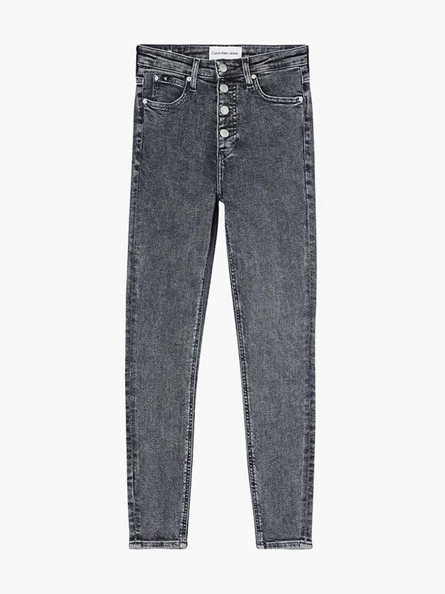 Grey Calvin Klein High Rise Super Skinny Ankle Women Jeans | ARXV-70819