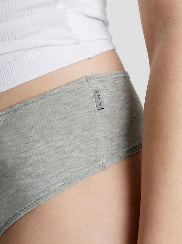 Grey Calvin Klein High Waisted - Flex Fit Women Thong | JEGO-15206