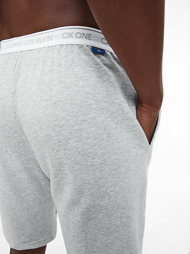 Grey Calvin Klein Lounge - CK One Men Shorts | KCXS-72693