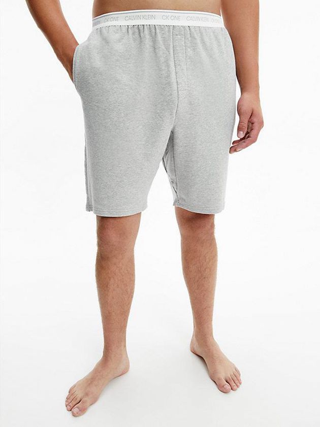 Grey Calvin Klein Lounge - CK One Men Shorts | KCXS-72693
