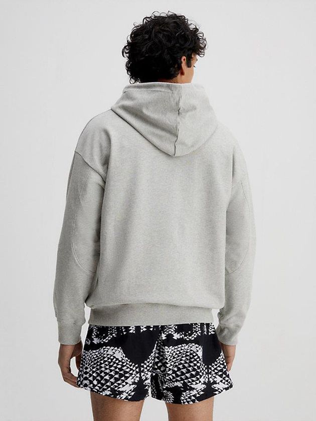 Grey Calvin Klein Lounge - Ck96 Men Hoodie | TEUD-94713