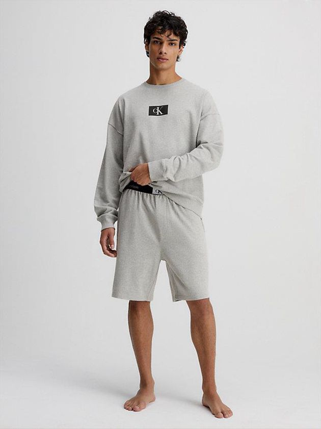 Grey Calvin Klein Lounge - Ck96 Men Sweatshirt | JPZO-42765
