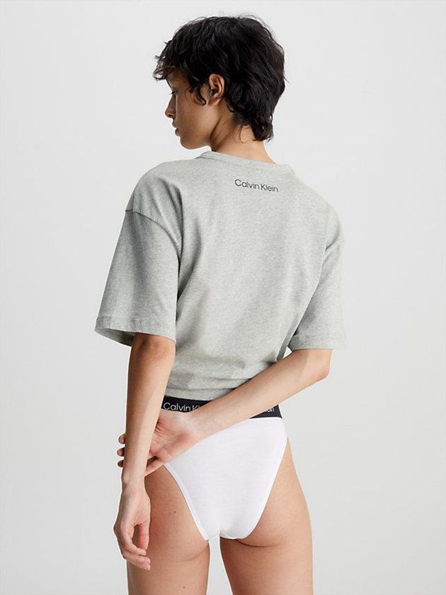 Grey Calvin Klein Lounge - Ck96 Women T-Shirt | MUSD-71802