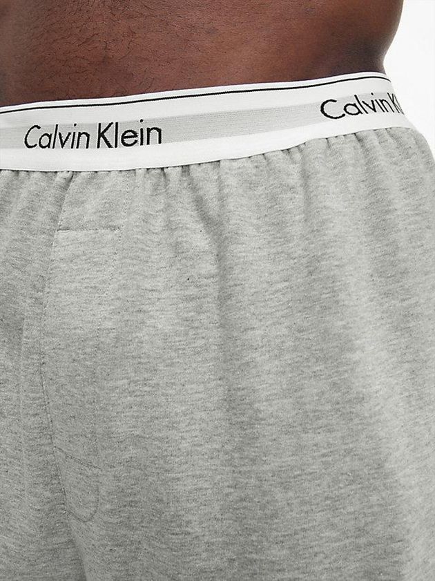 Grey Calvin Klein Lounge - Modern Cotton Men Joggers | OWMC-93486