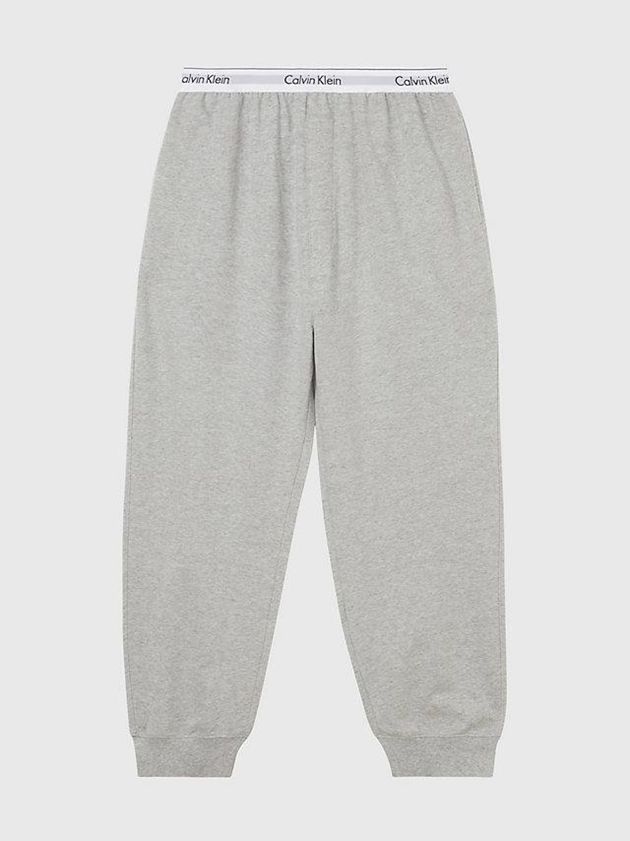 Grey Calvin Klein Lounge - Modern Cotton Men Joggers | OWMC-93486