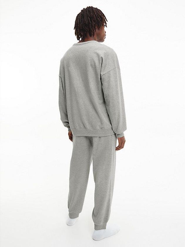 Grey Calvin Klein Lounge - Modern Cotton Men Sweatshirt | JFMD-43571