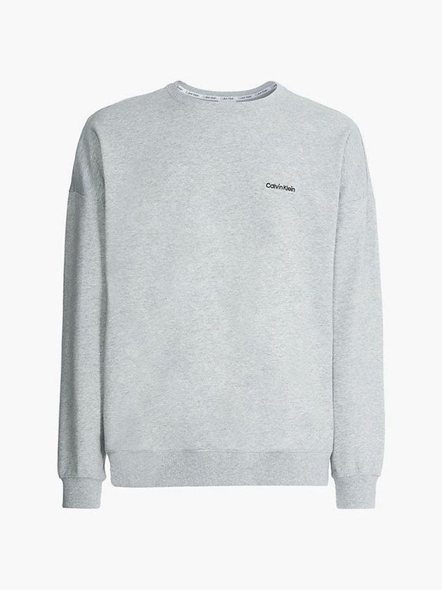 Grey Calvin Klein Lounge - Modern Cotton Men Sweatshirt | JFMD-43571