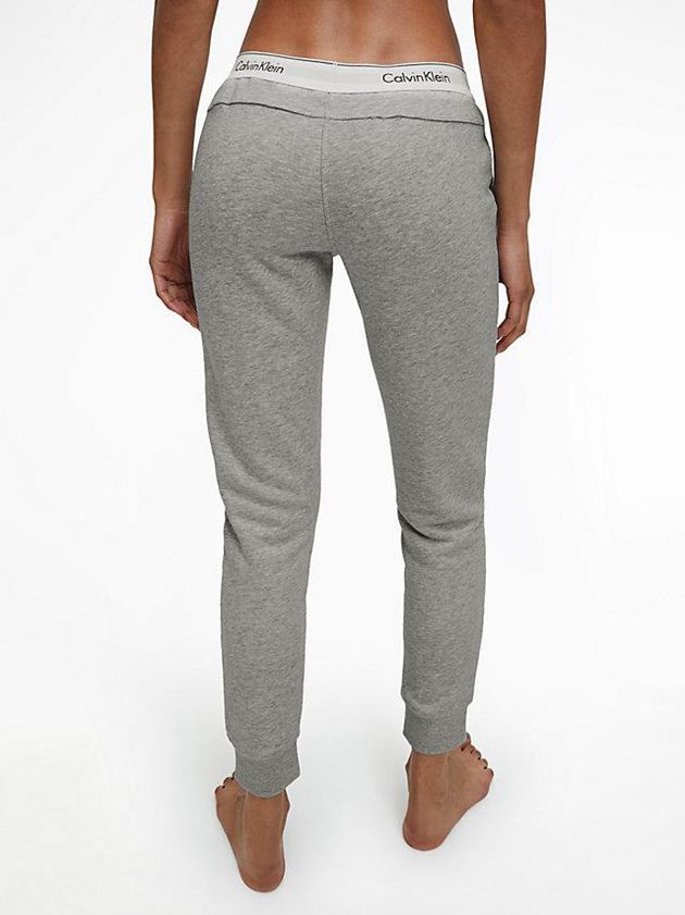 Grey Calvin Klein Lounge - Modern Cotton Women Joggers | CNIF-29681